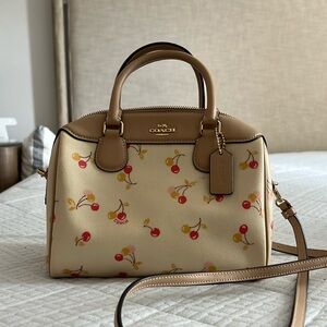 Cute coach cherry tote purse